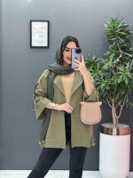 مانتو لنین آستین گت ضربدری کد 2803 - تصویر 6