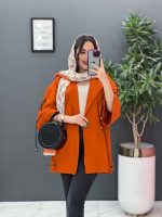 مانتو لنین آستین گت ضربدری کد 2803 - تصویر 5