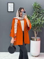 مانتو لنین آستین گت ضربدری کد 2803 - تصویر 11