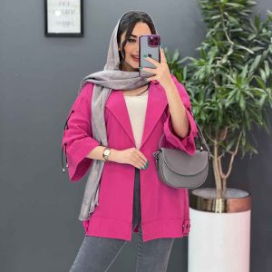 مانتو لنین آستین گت ضربدری