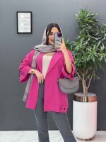 مانتو لنین آستین گت ضربدری کد 2803 - تصویر 10
