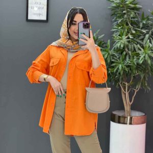 مانتو شومیزی آستین دو دکمه در ونوس مد
