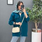 مانتو لنین دو جیب سرآستین پیله