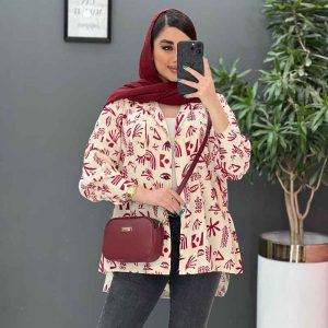 مانتو شومیزی لنین طرح دار سنتی