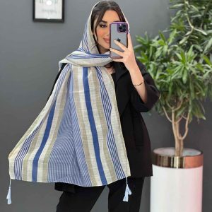 شال لنین طرح راه راه ریز کد 2901