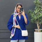 مانتو لنین جیب سگک دار