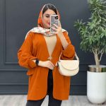 مانتو لینن سر آستین چاک دو جیب
