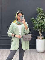 مانتو سبز صابونی
