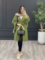 مانتو زیتونی دانشجویی
