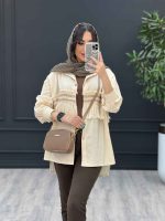 مانتو لینن نچرال ریش دوزی