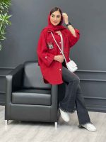 مانتو قرمز دخترونه