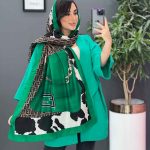 شال فندی طرح گاوی کد 2889