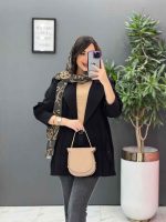 مانتو مشکی کتی مشکی