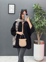 مانتو پانچ آستین پیله درشت کد 2824 - تصویر 2