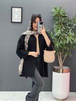 مانتو پانچ آستین پیله درشت کد 2824 - تصویر 8