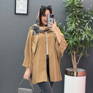 مانتو پانچ آستین پیله درشت