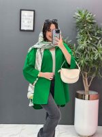 مانتو پانچ آستین پیله درشت کد 2824 - تصویر 10