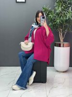 مانتو پانچ آستین پیله درشت کد 2824 - تصویر 16