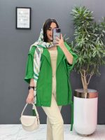 مانتو پانچ ژیله حلقه پایین گت 2830 - تصویر 12