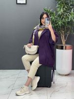 مانتو پانچ ژیله حلقه پایین گت 2830 - تصویر 11
