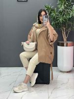 مانتو پانچ ژیله حلقه پایین گت 2830 - تصویر 10