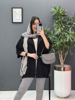 مانتو پانچ ژیله حلقه پایین گت 2830 - تصویر 6