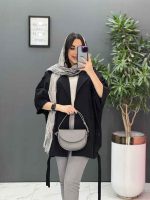 مانتو پانچ ژیله حلقه پایین گت 2830 - تصویر 13