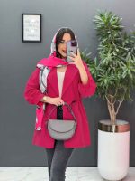 مانتو داکرون کمرگت آستین ژیله کد 2825 - تصویر 16