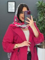 مانتو داکرون کمرگت آستین ژیله کد 2825 - تصویر 10