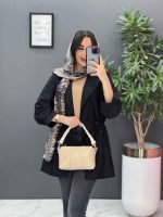 مانتو داکرون کمرگت آستین ژیله کد 2825 - تصویر 6