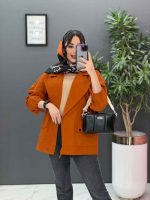 مانتو آستین بنددار پایین پاگن کد 2832 - تصویر 19