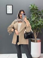 مانتو آستین بنددار پایین پاگن کد 2832 - تصویر 12