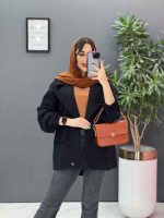 مانتو آستین بنددار پایین پاگن کد 2832 - تصویر 11