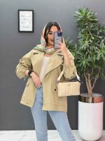 مانتو آستین بنددار پایین پاگن کد 2832 - تصویر 5