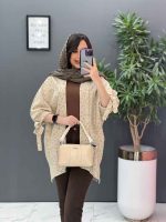 مانتو پانچ طرح دار آستین بند دار