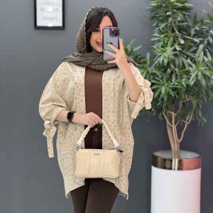 مانتو پانچ طرح دار آستین بند دار