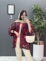 مانتو پانچ طرح دار هندی کد 2835 - تصویر 3