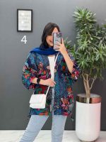 مانتو پانچ طرح دار هندی کد 2835 - تصویر 4