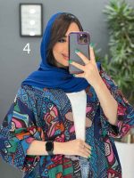 مانتو پانچ طرح دار هندی کد 2835 - تصویر 20