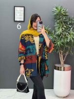 مانتو پانچ طرح دار هندی کد 2835 - تصویر 12