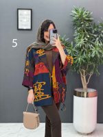 مانتو پانچ طرح دار هندی کد 2835 - تصویر 17