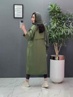 مانتو بلند لنین بالا ژیله کد 2836 - تصویر 9