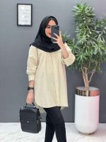 مانتو لنین دانشجویی دوجیب کد 2837 - تصویر 2