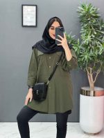 مانتو لنین دانشجویی دوجیب کد 2837 - تصویر 5