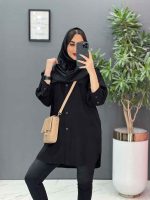 مانتو لنین دانشجویی دوجیب کد 2837 - تصویر 4