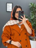 مانتو لنین آستین گت دار ده دکمه کد 2840 - تصویر 18