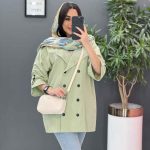 مانتو لنین آستین گت دار ده دکمه در ونوس مد