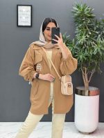 مانتو داکرون جیب نوشته دار