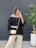 مانتو مشکی کراش