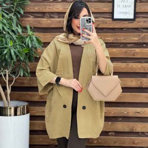 مانتو لینن یقه مثلثی